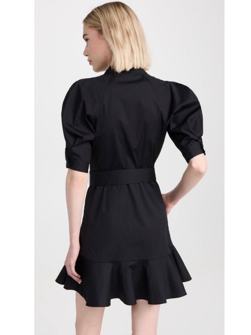 $448 VERONICA BEARD "Molly" Shirt Dress in Stretch Cotton EUC/sz 4 - Picture 2 of 16